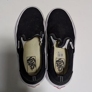 Vans Black and White Slip-On Shoes